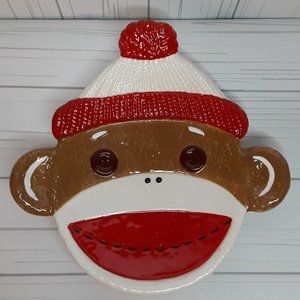 Sock Monkey Trivet Trinket Tray